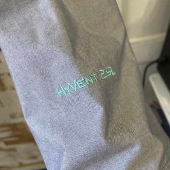 The North Face Women’s Hyvent 2.5l Jacket hooded zip size XS Gray/green zip - Picture 3 of 14